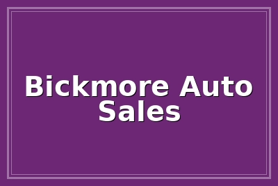 Bickmore Auto Sales logo