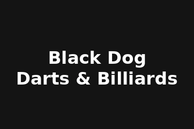 Black Dog Darts & Billiards logo