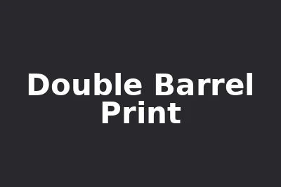 Double Barrel Print logo