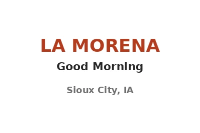 La Morena Good Morning logo