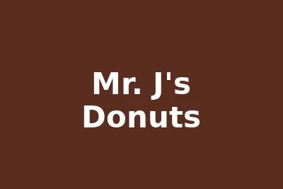 Mr. J’s Donuts logo