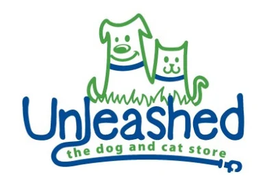 Unleashed, the Dog & Cat Store logo